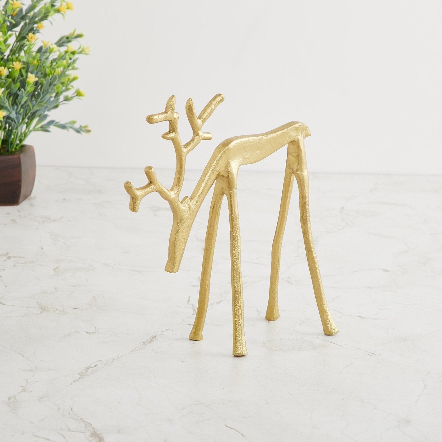 🎅 Éxito de ventas de Navidad 🦌 Figura de reno negro, decoración navideña-ES