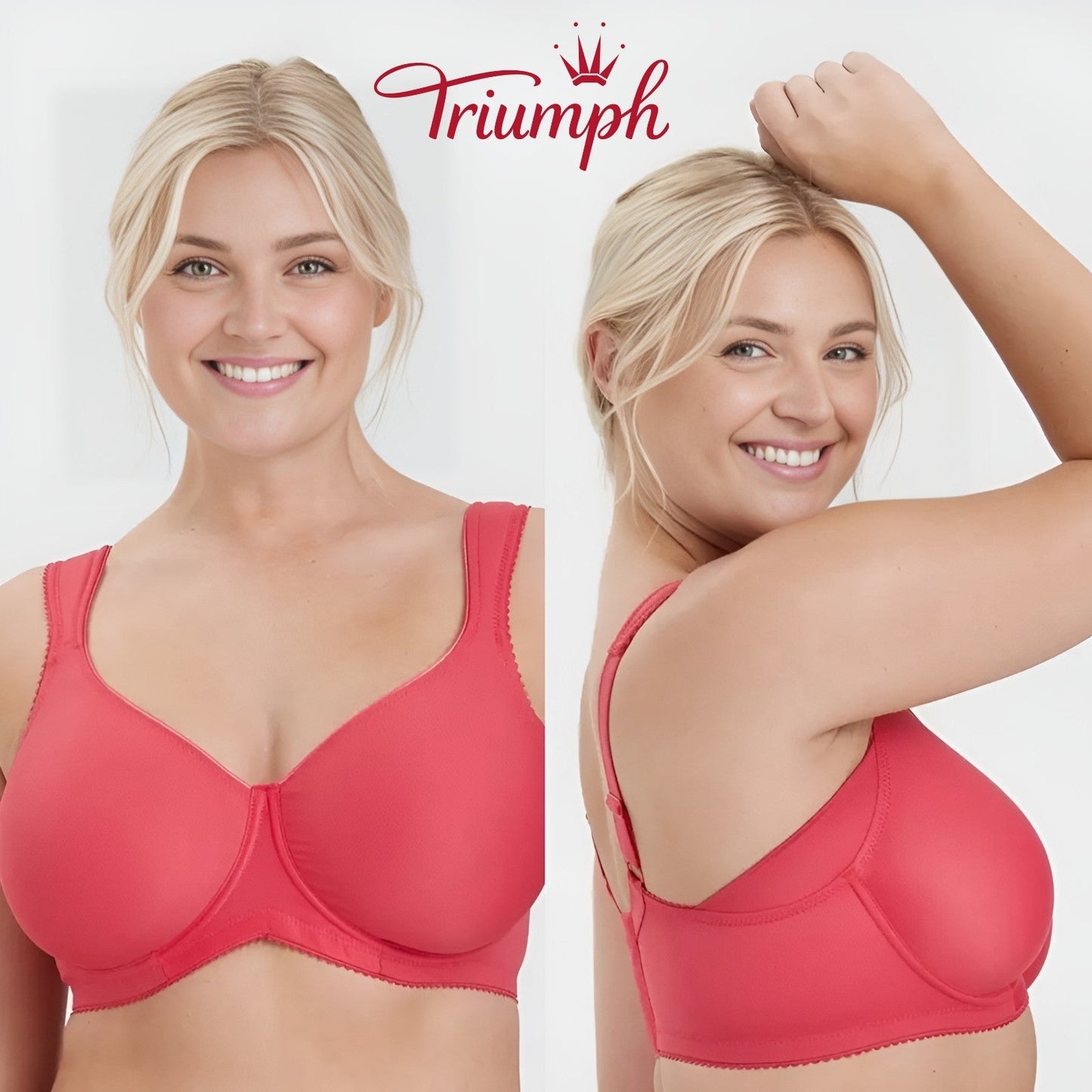 Triumph - (paket 3 kosov) Preprost push-up modrček s polno košarico-SI