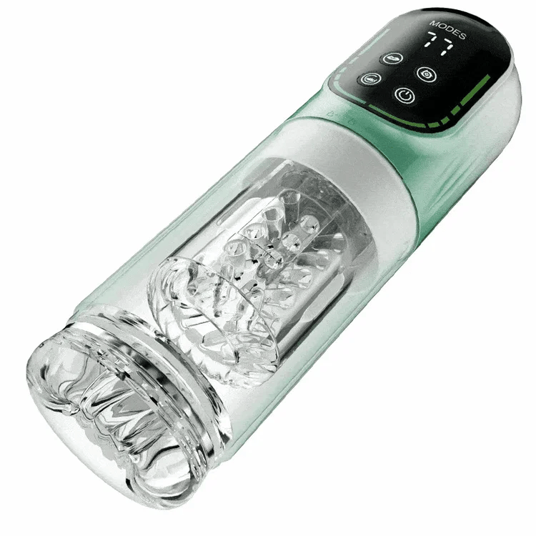 Masturbador XR4 resistente al agua con funciones de succión, rotación, empuje y vibración.-ES