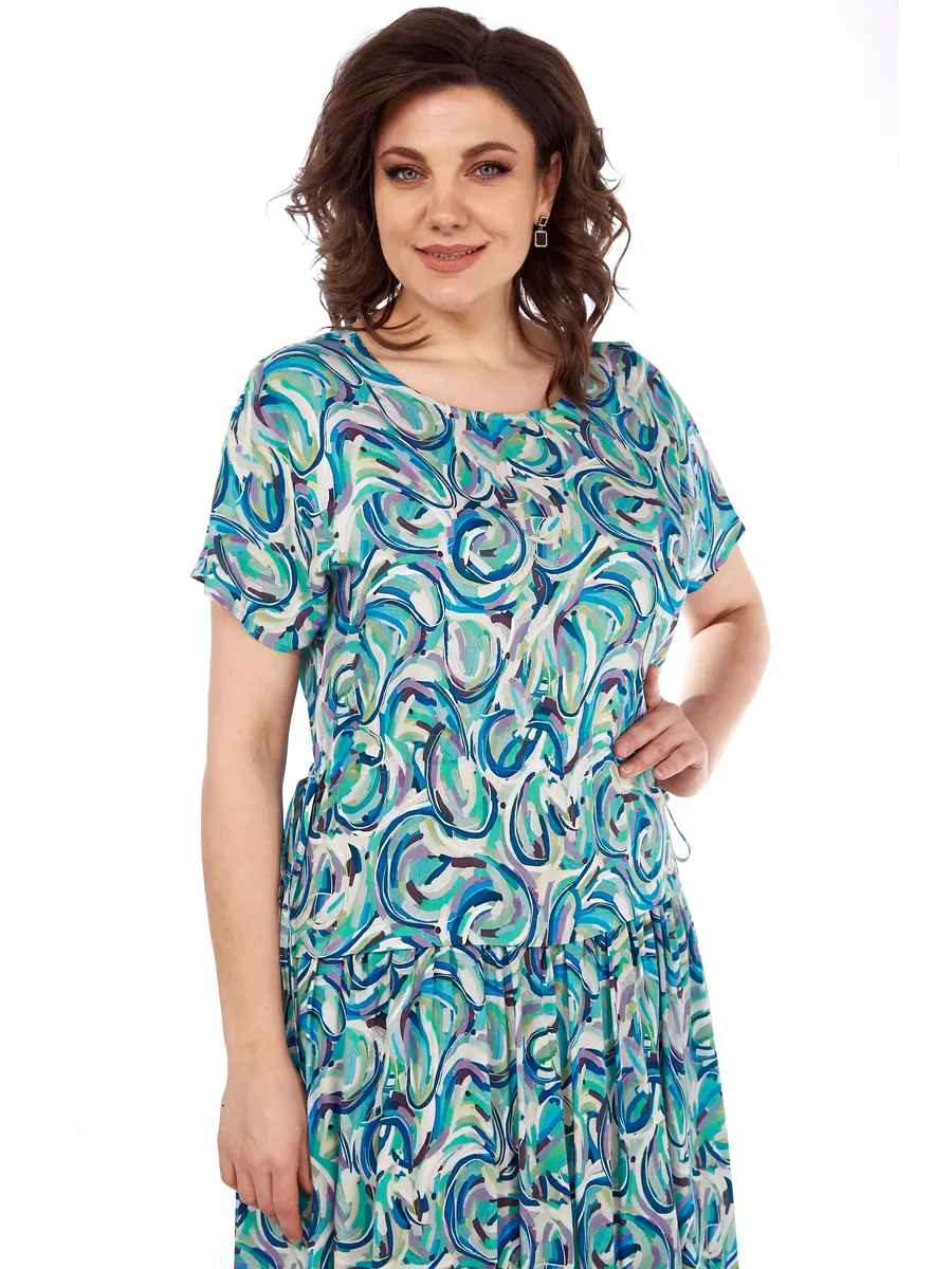🔥Geriausias išpardavimas🔥🌺Vasarinė šifoninė suknelė su raštu👗-LT