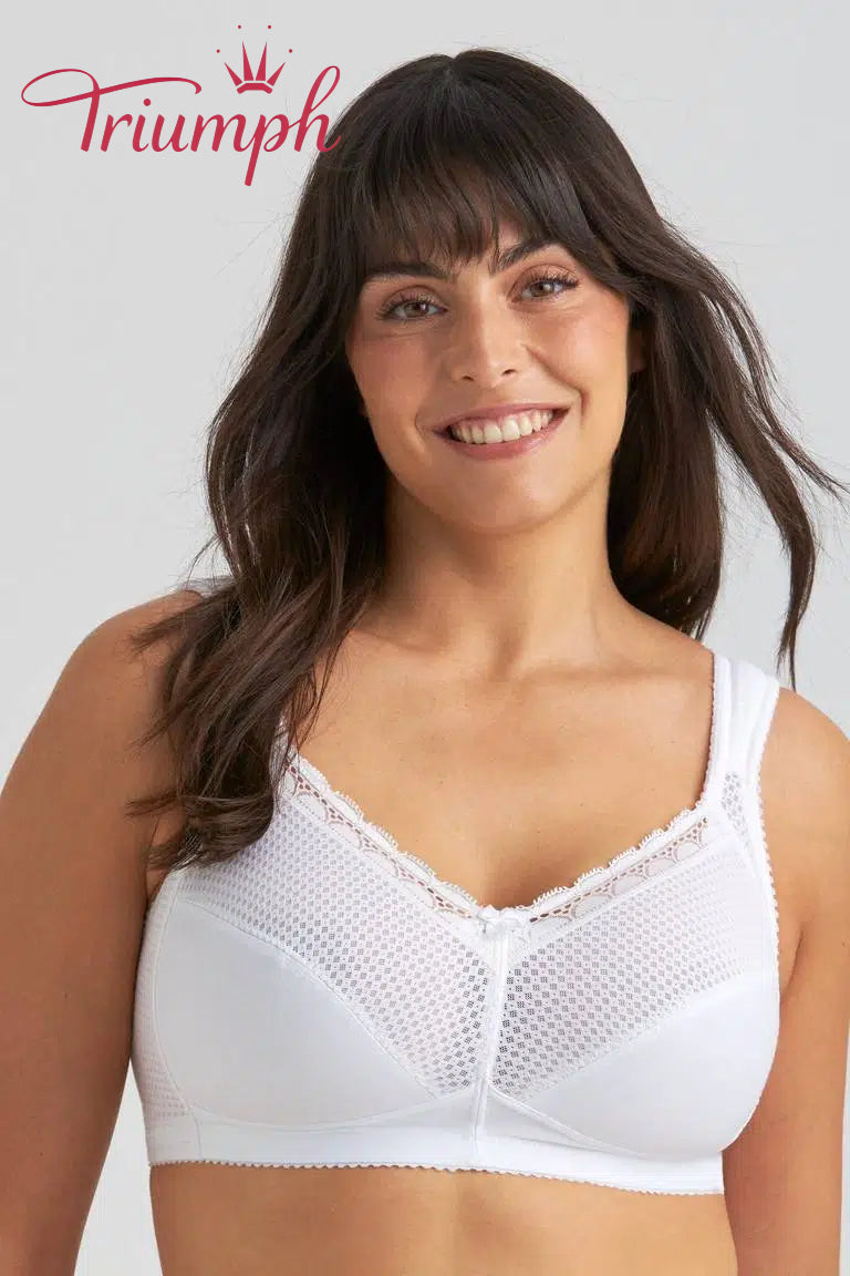 💖Triumph® 3 dalių rinkinys ✨Patogi medvilninė liemenėlė su taškeliais-LT
