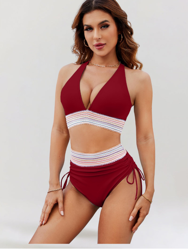 Isa | Bikini komplet z visokim pasom za trebušček - GR