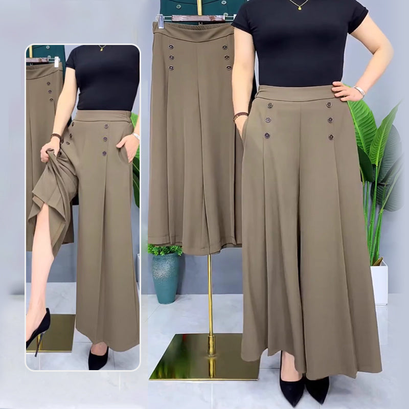 ✨Pantalones anchos con pliegues y estilo-ES