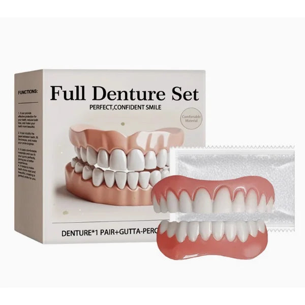 Sada silikónových zubných protéz