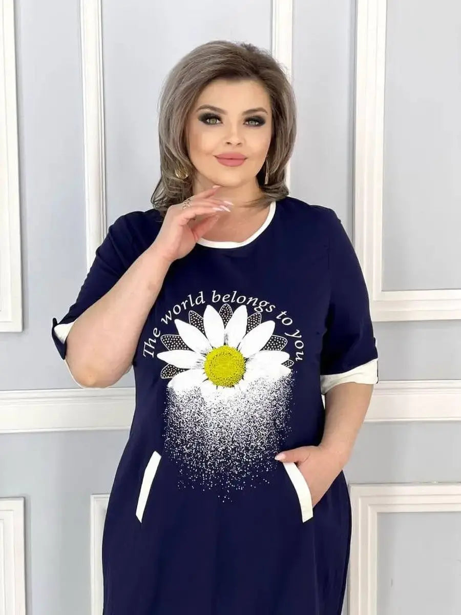 👗Nuevo vestido de moda con nuevas flores.-ES