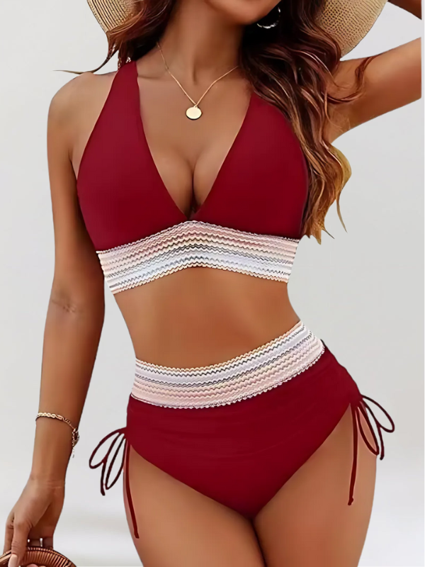 Isa | Bikini komplet z visokim pasom za trebušček - GR