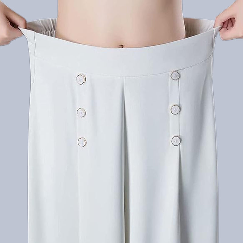 ✨Pantalones anchos con pliegues y estilo-ES