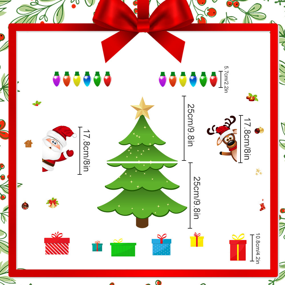 🎁🎅 Μαγνητικό αυτοκόλλητο με χριστουγεννιάτικο θέμα🎄-GR
