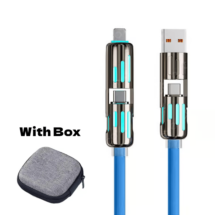 🔥4 v 1 USB polnilni kabel, hitro polnjenje⚡-GR