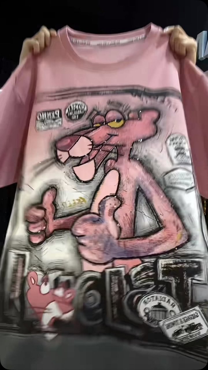 🩷Očarljivi puloverji s potiskom Pink Panther-SI
