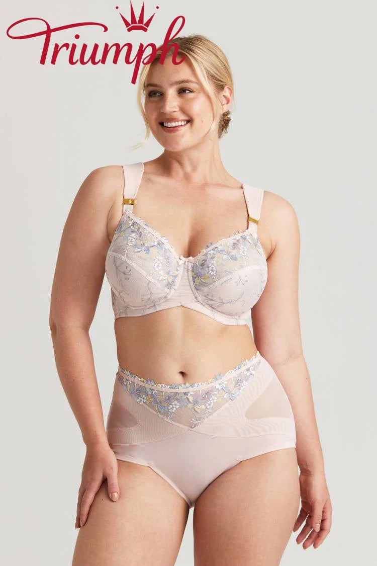 Triumph - 3 vnt. (75A-120H) š- RomantiÅ”ka dviguba liemenÄlÄ su siuvinÄjimu-LT