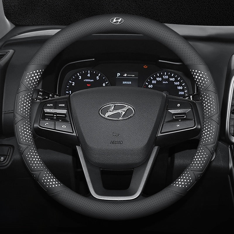 Ultra tanka, zračna prevleka za volan iz pravega usnja z nedrsečim oprijemom-SI