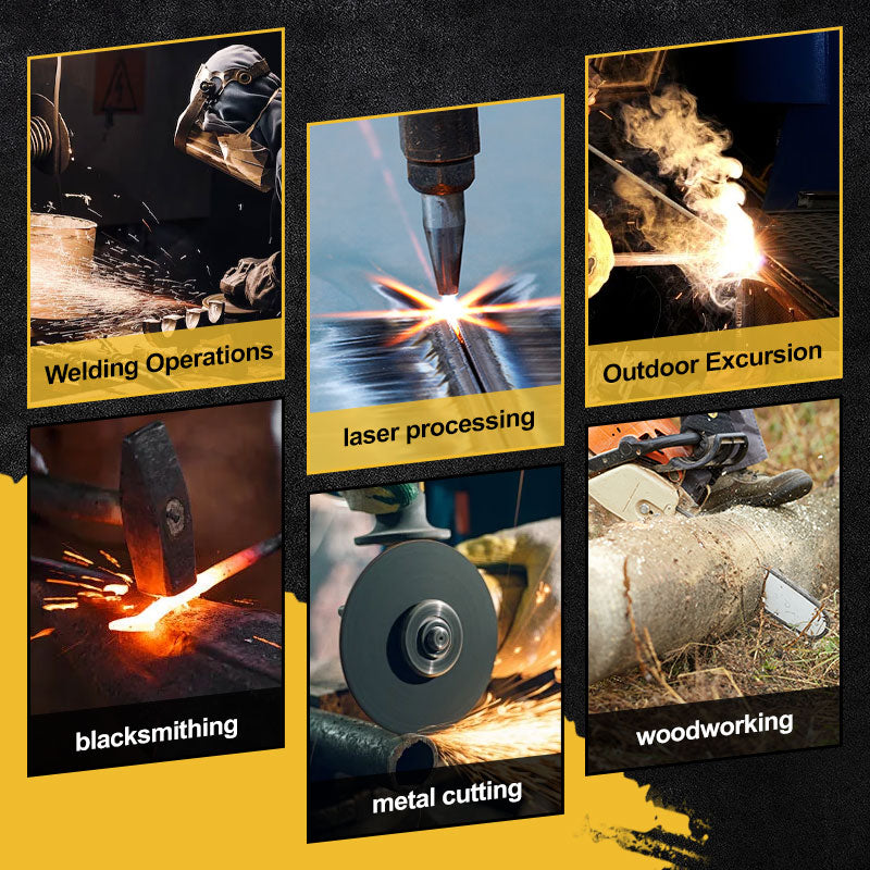 Ελαφριά ανθεκτική μάσκα συγκόλλησης 2 σε 1 και γυαλιά ασφαλείας-GR