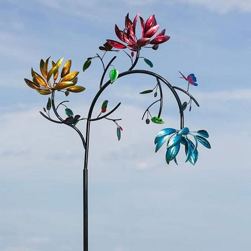 🎁2025 m. čertas išpardavimas🎁💥- Gražus savores margaspalvių flowers vėjo suktukas-LT