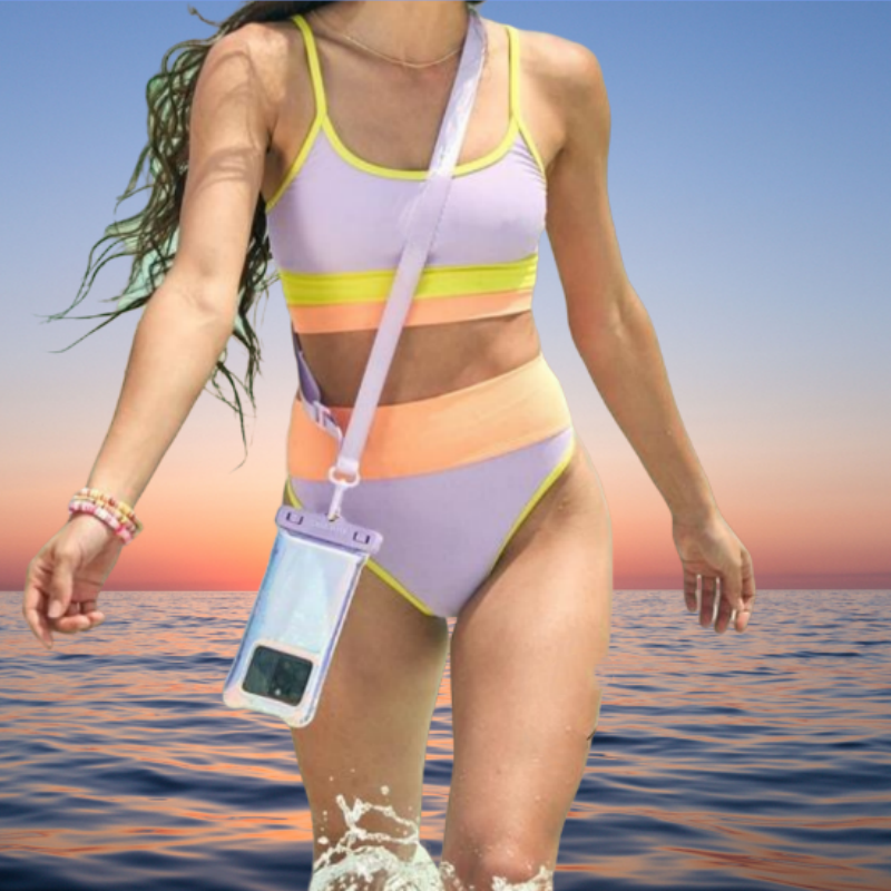 👙Aukšto liemens bikinio komplektas-LT