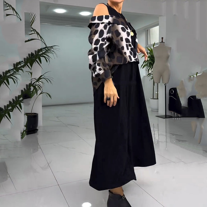 💐Ekskluzivna obleka brez naramnic z leopardjim vzorcem za leto 2025 【S-4XL】-GR