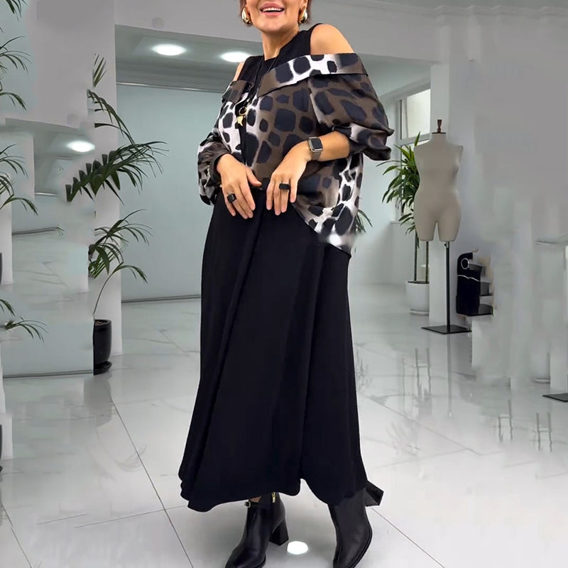 💐Ekskluzivna obleka brez naramnic z leopardjim vzorcem za leto 2025 【S-4XL】-GR