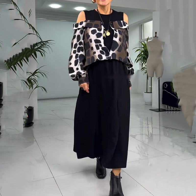 💐Ekskluzivna obleka brez naramnic z leopardjim vzorcem za leto 2025 【S-4XL】-GR