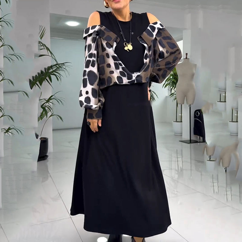 💐Ekskluzivna obleka brez naramnic z leopardjim vzorcem za leto 2025 【S-4XL】-GR