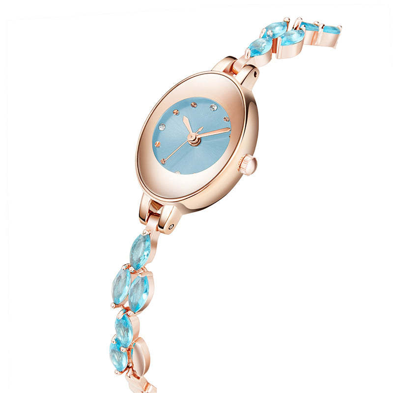 Regalos para mujer en 2025 💝🥰⌚ Reloj de mujer con circonitas de colores en pulsera-ES