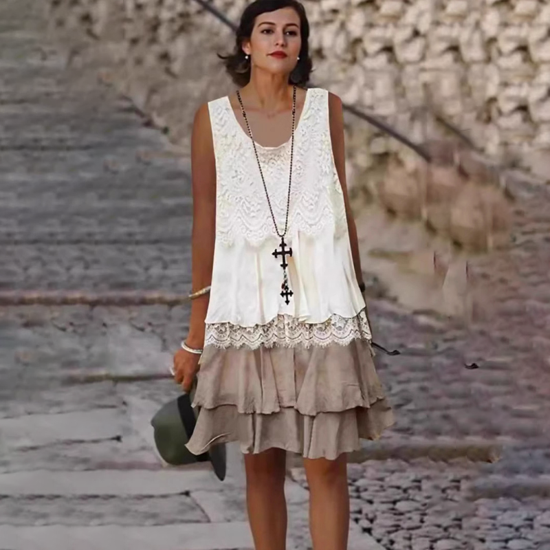 🔥Moteriška madinga berankovė lopinė suknelė👗-LT