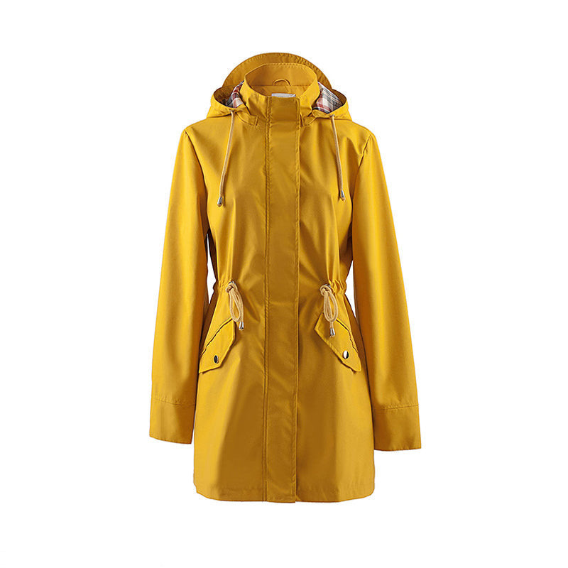 🧥50% έκπτωση🌧️💧 Απλό, αδιάβροχο και αντιανεμικό μπουφάν, αντιανεμικό μπουφάν με κουκούλα🍃-GR