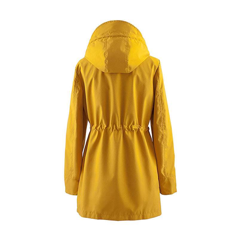 🧥50% έκπτωση🌧️💧 Απλό, αδιάβροχο και αντιανεμικό μπουφάν, αντιανεμικό μπουφάν με κουκούλα🍃-GR