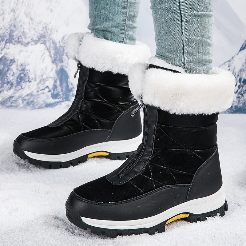 【EU36-42】❄️Žieminiai moteriški PU batai su medvilniniu ir flisiniu pamušalu-LT