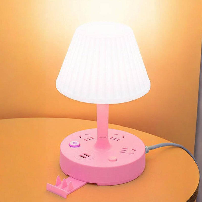 ✨✨Stalinė lempa su USB prievadu ir elektros tinklo kištuku-LT