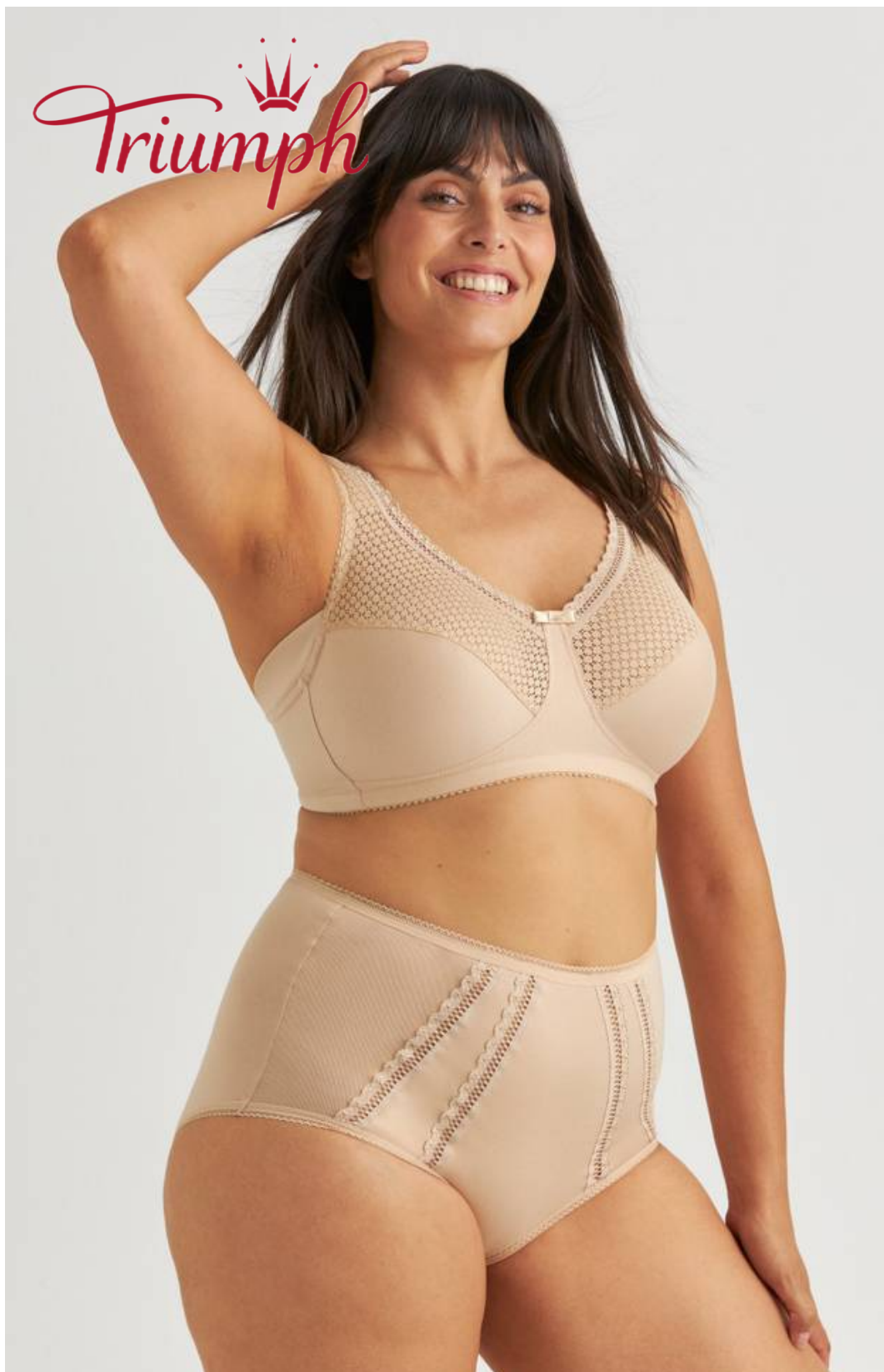 Triumph - Σετ 4 τεμαχίων 🔥 Σουτιέν με τυπωμένη δαντέλα και άνεση-GR