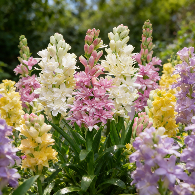 🌺Dvigubai kvepiančios tuberozos svogūnėliai – Mėnulio sodo gėlė-LT