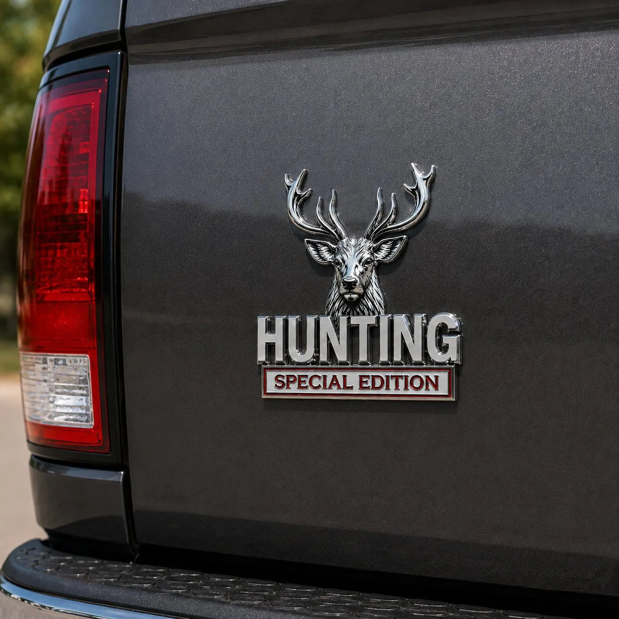 🦌 HUNTING Specijalno izdanje - 3D kromirani metalni amblem za vaš automobil-HR