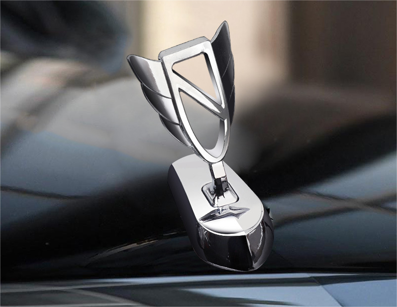 Decoración de modificación de coche con logotipo de capó-ES