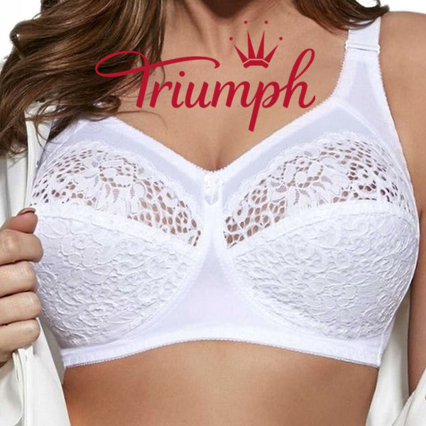 Triumph® – 3 τεμάχια💖50% έκπτωση✨ 2025 γυναικείο μαλακό σουτιέν με κεντητό μέγεθος-GR