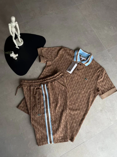 Μοντέρνο και ευέλικτο casual σορτς με κοντό μανίκι-GR