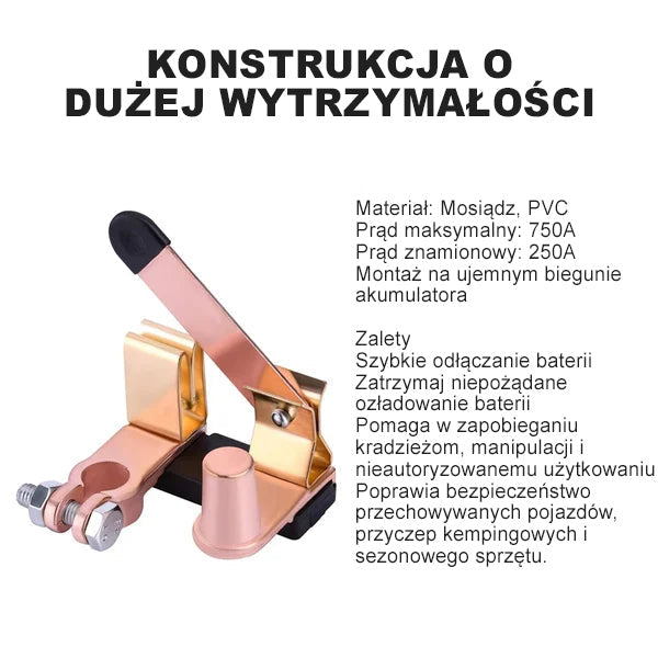 Interruptor maestro del poste de cuchilla superior