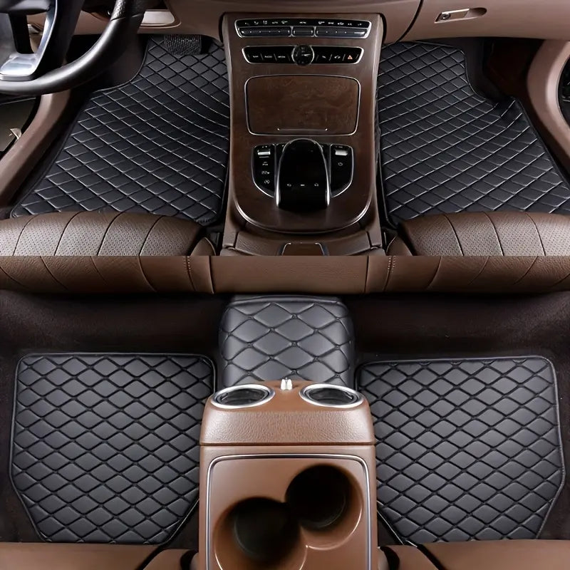 🔥Unikaalne kõikidele autodele🔥5tk veekindlat nahast põrandamatte-EE