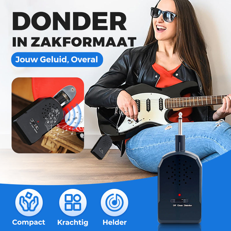 🎸Mini prenosni ojačevalnik za električne kitare kompletas-LT 