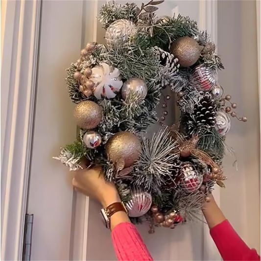 🏠Γάντζος βεντούζας από ανοξείδωτο ατσάλι για χριστουγεννιάτικα στεφάνια-GR