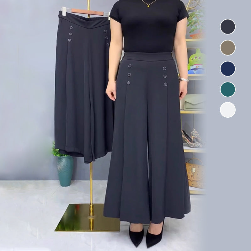 ✨Pantalones anchos con pliegues y estilo-ES