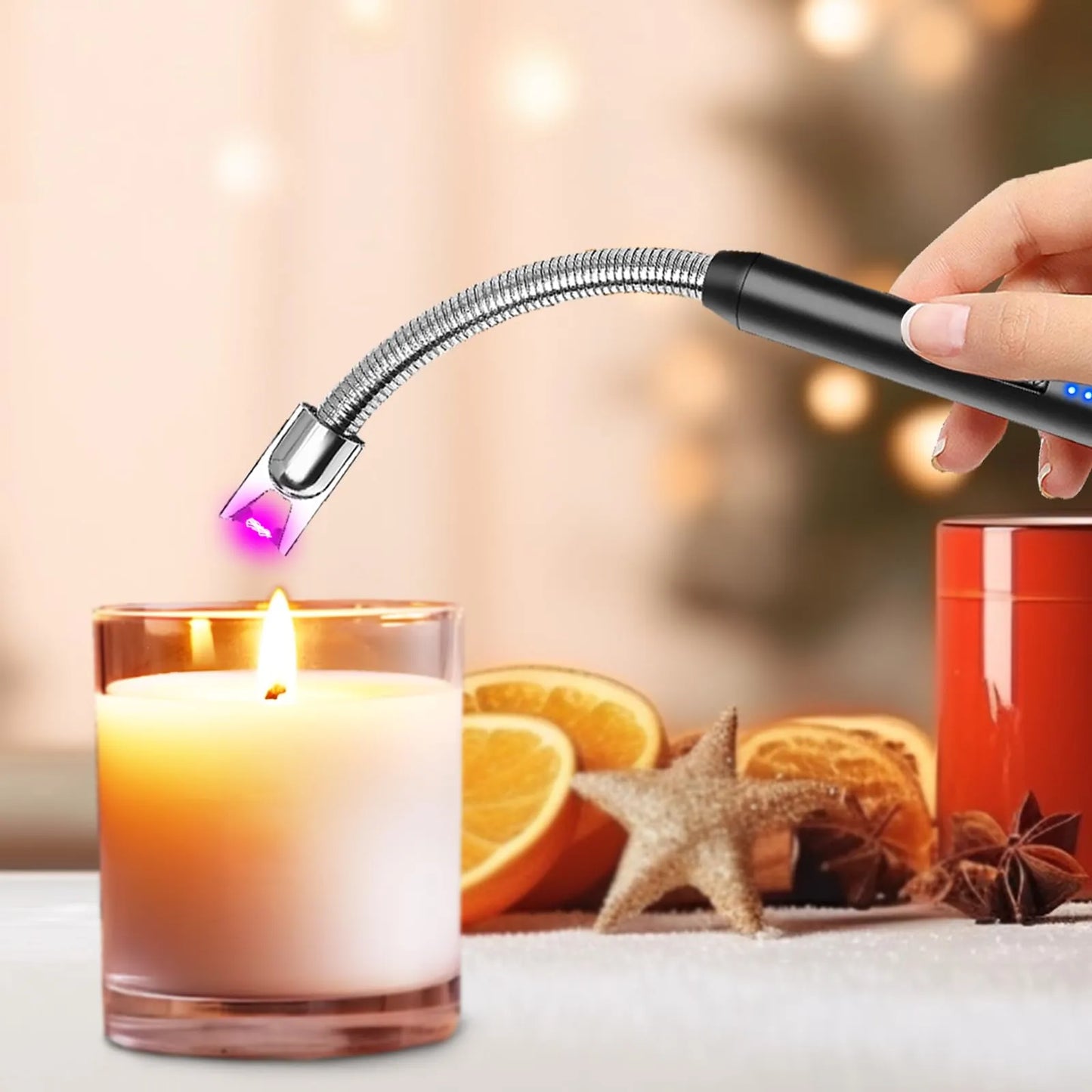 3 elektrinių žvakių žiebtuvėlių pakuotė-LT