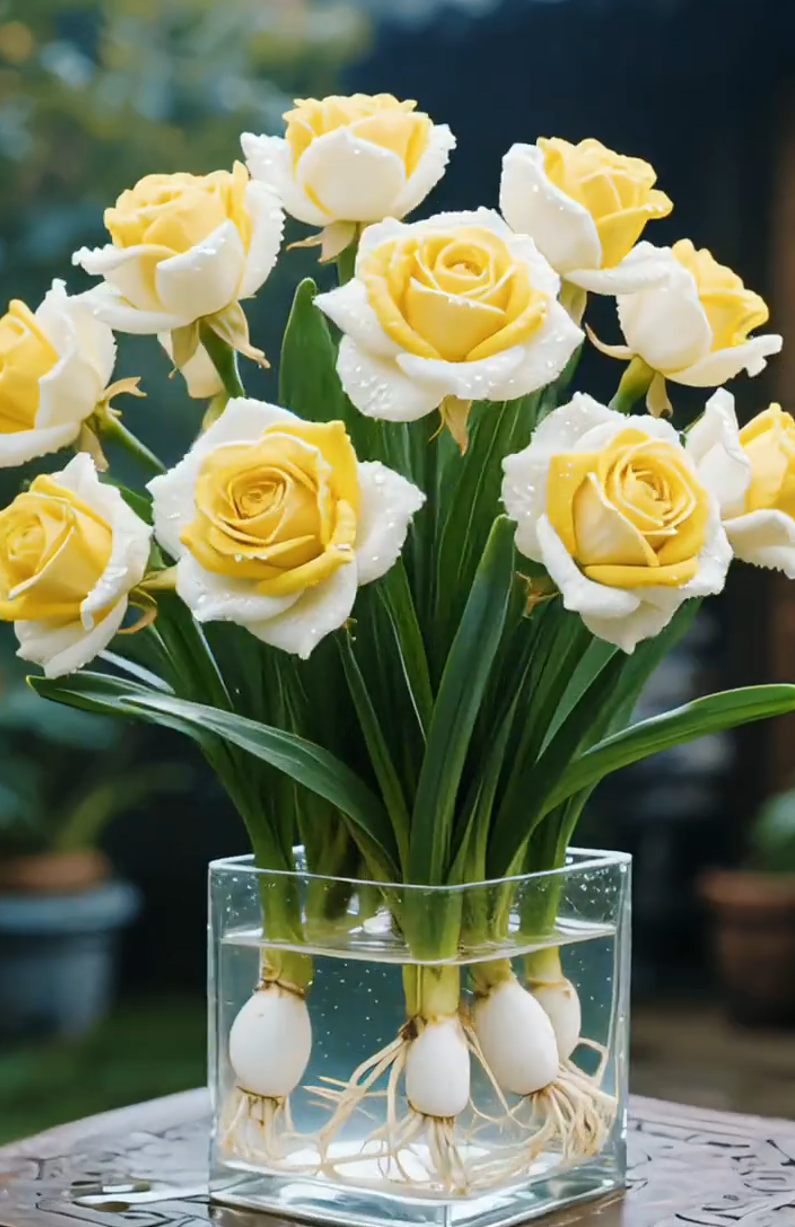 🌈Υδροπονικοί, σπάνιοι, δίχρωμοι βολβοί τριανταφυλλιάς: ένα πολύχρωμο θαύμα της φύσης 🌹-GR