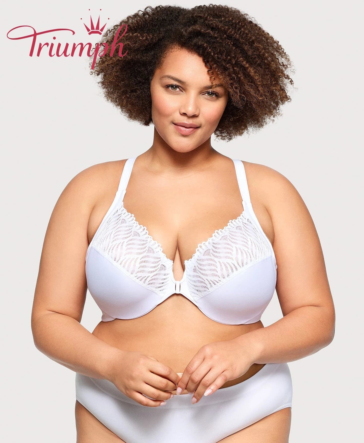 Triumph - (4 τεμ.) - 💖Σουτιέν με κλείσιμο μπροστά και λαιμόκοψη T-GR