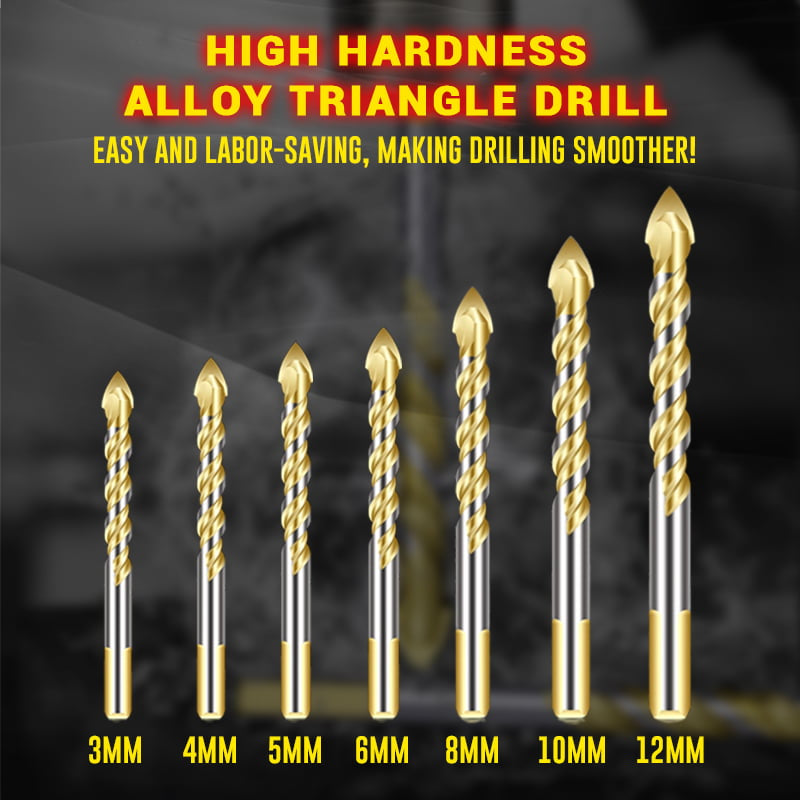 Trikotni sveder iz volframovega jekla visoke trdote - GR 