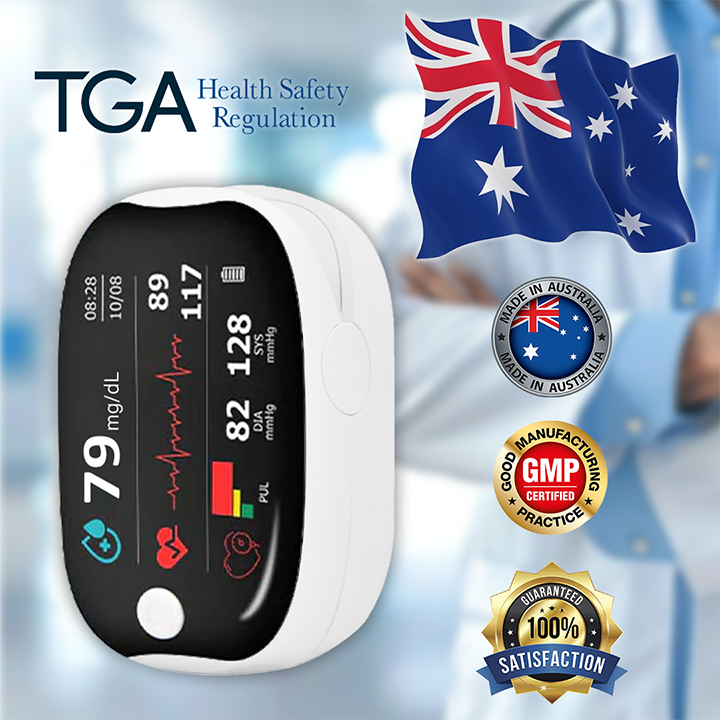 🔬 Laser Glucose Monitor – Brez bolečin, hitro in natančno merjenje krvnega sladkorja!-SI