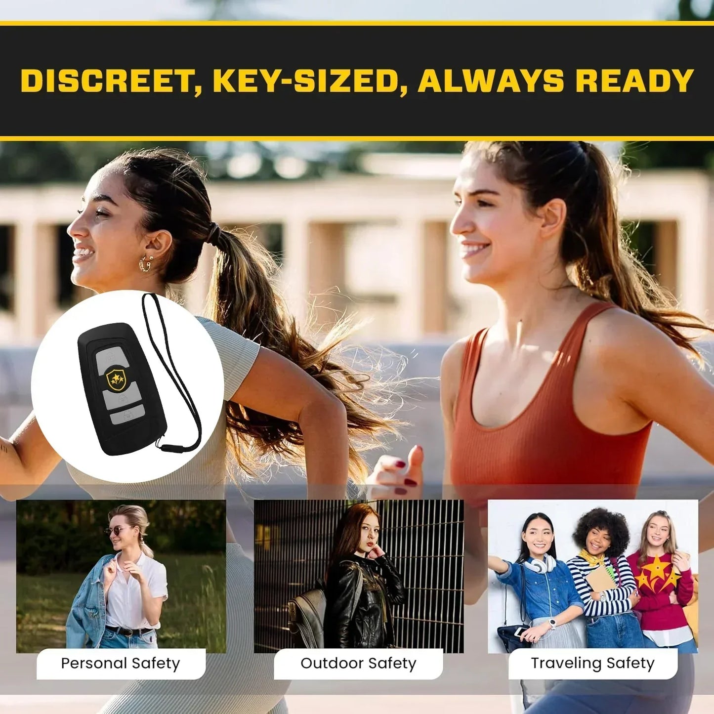 🔥 ⚡️ VOLTIC V77 Μπρελόκ αυτοκινήτου 3 σε 1 με όπλο αναισθητοποίησης, φακό και συναγερμό-GR