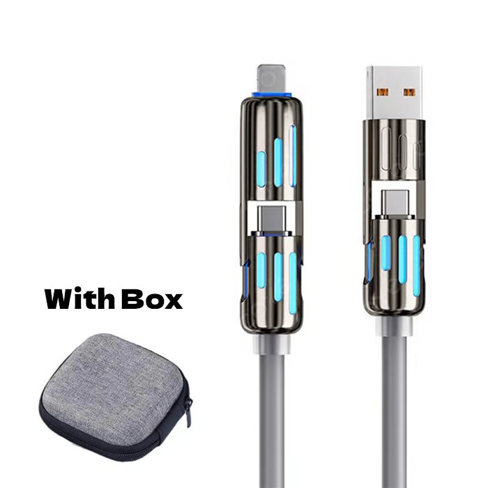 🔥4 v 1 USB polnilni kabel, hitro polnjenje⚡-GR 