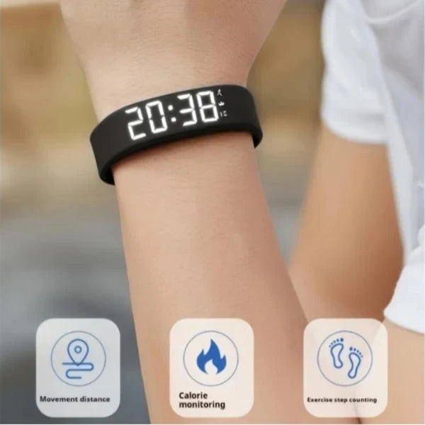 ⌚ DABAR 50 % NUOLAIDA! ❤️ Išmanioji sveikatos apyrankė – fitneso stebėjimo priemonė, širdies ritmo monitorius ir žingsniamatis 🏃-LT