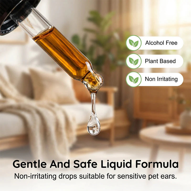 🐶🐱Natūralūs lašai šunims ir katėms niežuliui ir ausų sieros kaupimuisi malšinti🌿-LT