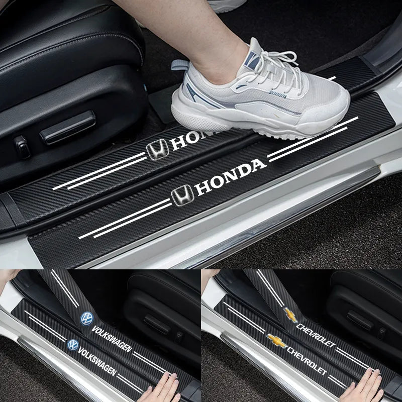 Juodasis penktadienis ✨50% NUOLAIDA ✨Anglies pluošto automobilių slenksčių lipdukai ✨9 vnt. ✨-LT